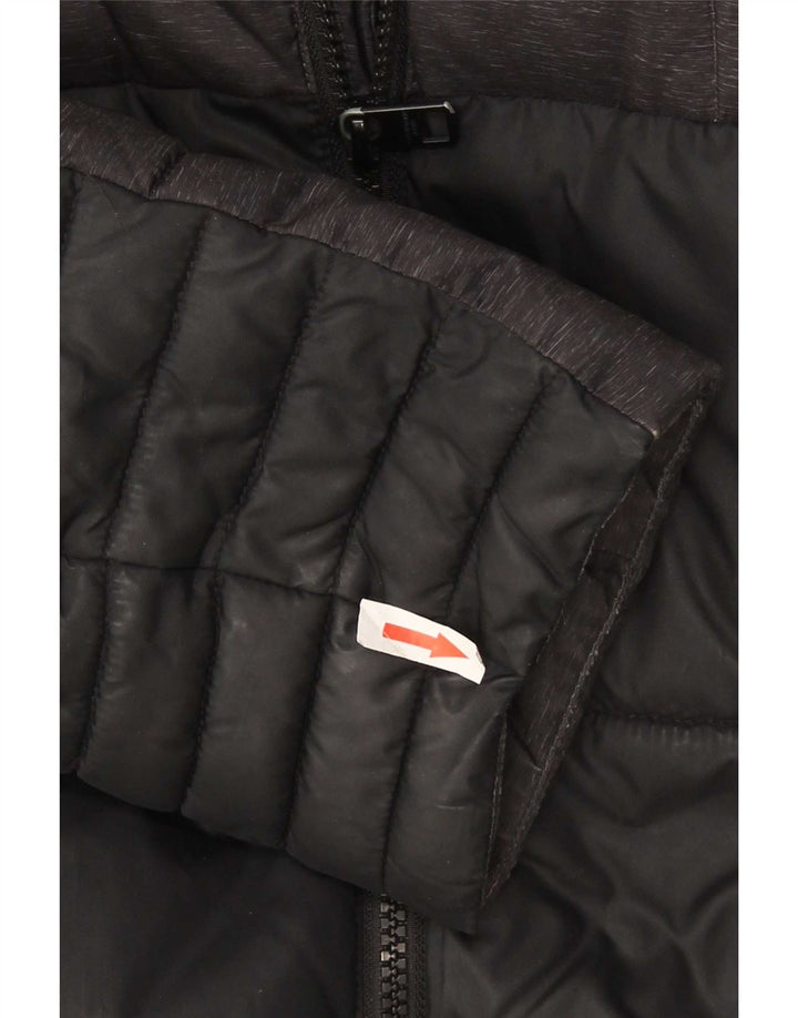 Calvin Klein Jeans Herren-Jacke mit Kapuze, gepolstert, UK 42, XL, Schwarz, Polyester