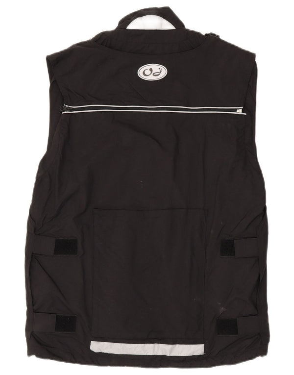 OJ Atmosfere Herren Motorstyle Utility Gilet UK 42 XL Schwarz Nylon