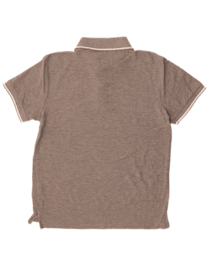 Carrera Herren-Poloshirt aus mittelgrauer Baumwolle