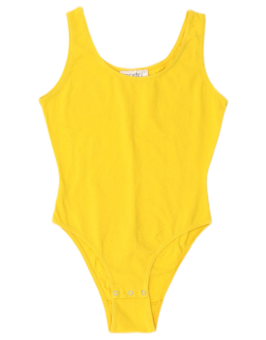Vintage Damen Body UK 6 XS Gelb