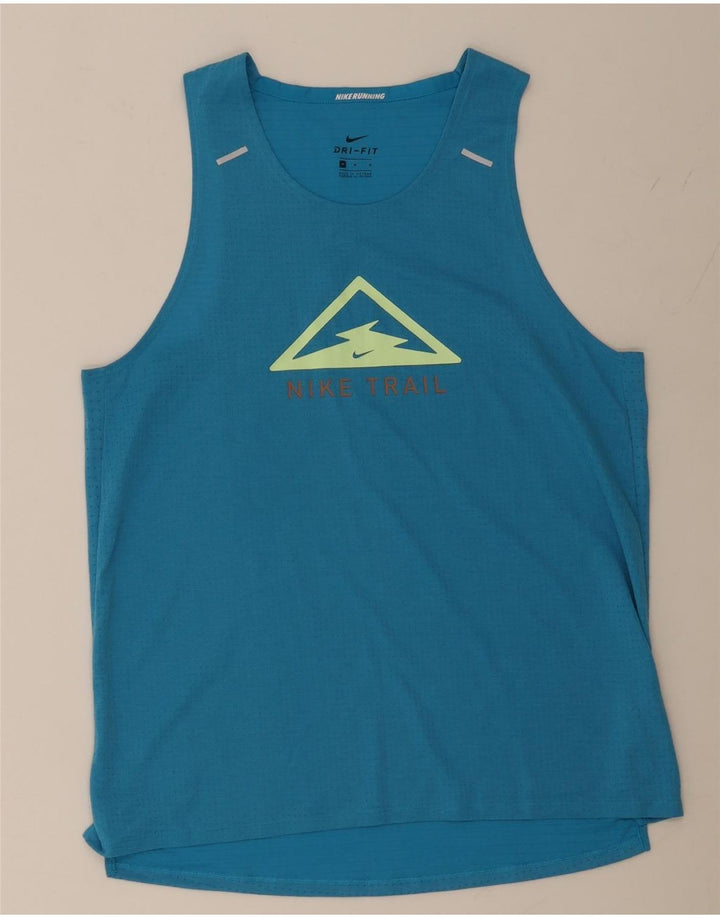 NIKE Herren Dri Fit Graphic Trägershirt Mittelblau