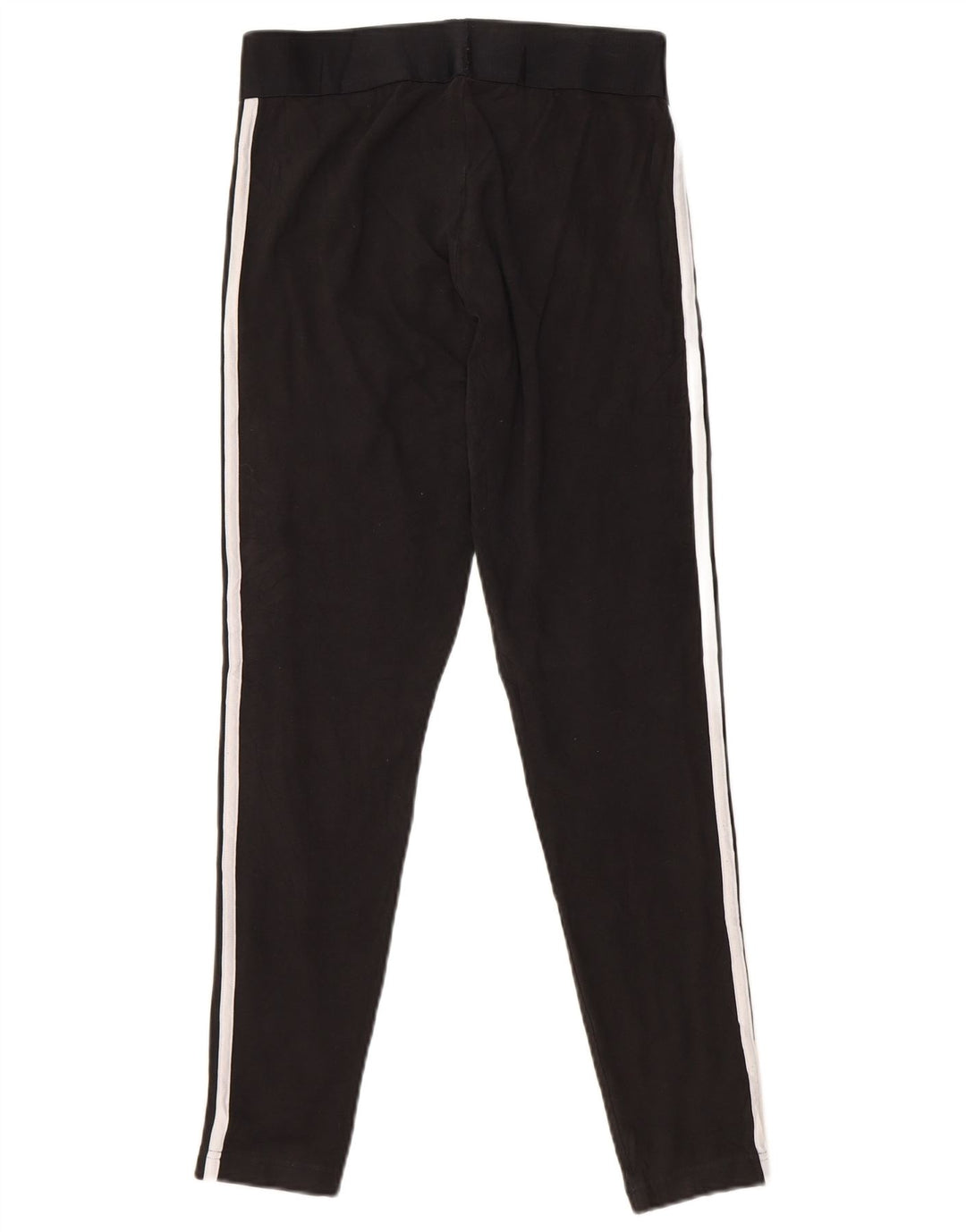 ADIDAS Damen Leggings UK 12/14 Mittelschwarze Baumwolle