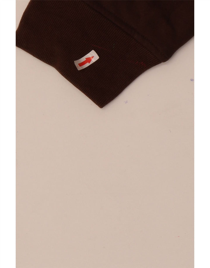Eddie Bauer Herren-Sweatshirt mit Reißverschluss am Hals, 2XL, braune Baumwolle