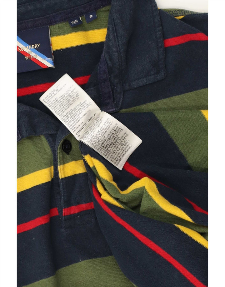 Superdry Herren-Poloshirt, klein, mehrfarbig, gestreift, Baumwolle