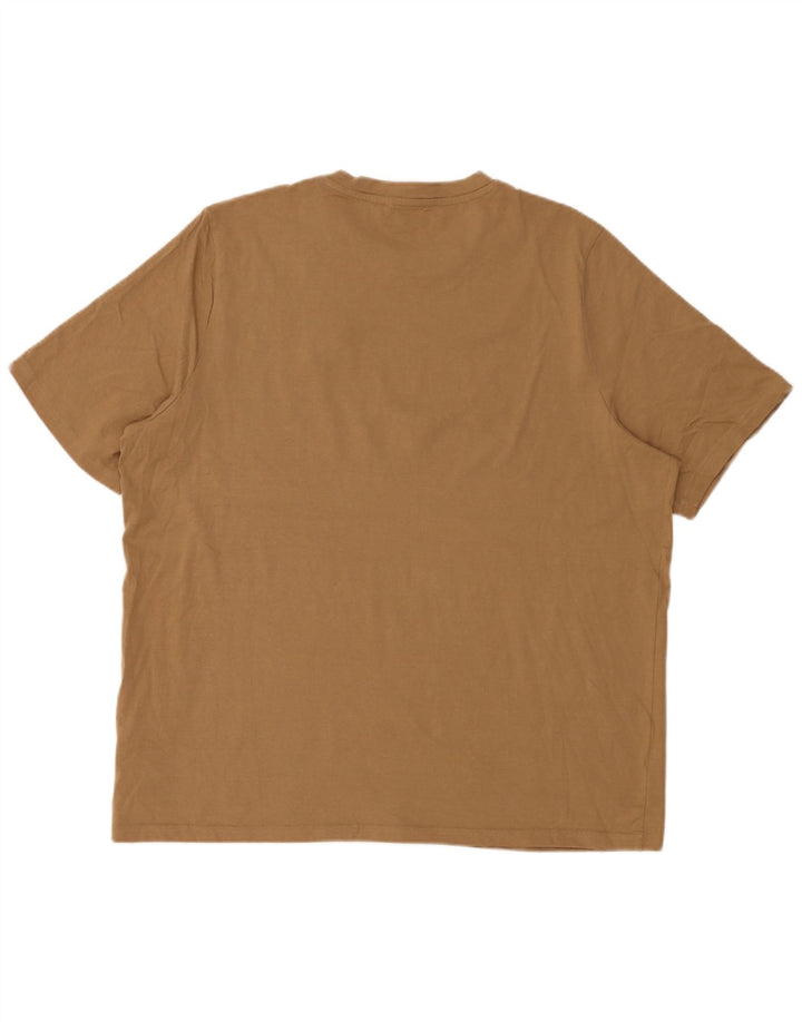 Puma Herren T-Shirt Top 2XL Beige Baumwolle