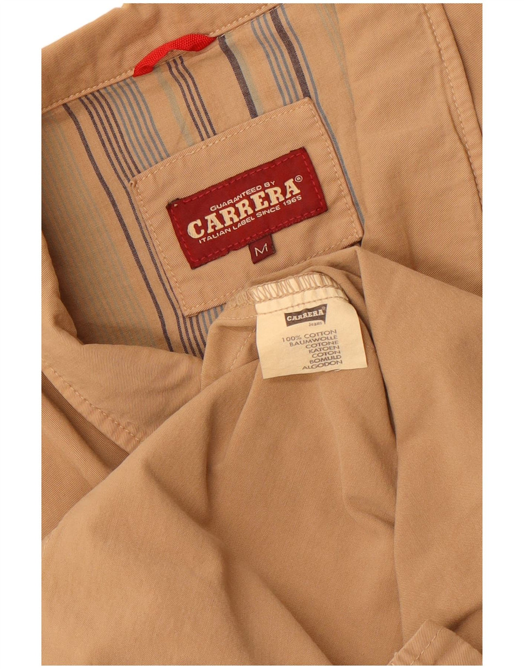 Carrera Herren Utility Jacke UK 38 Mittelbeige Baumwolle