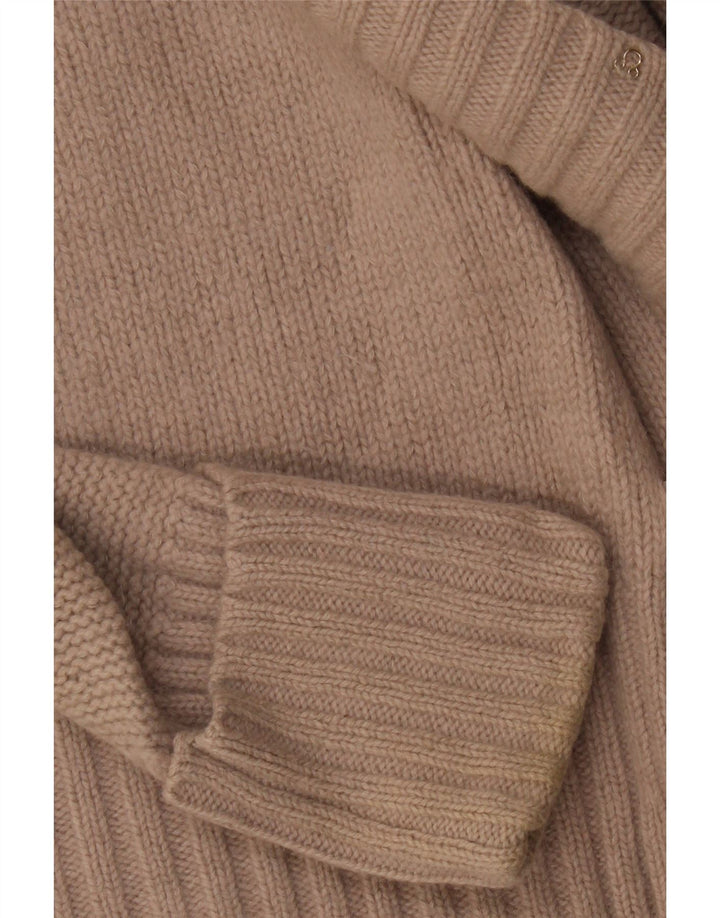 Marks & Spencer Damen Strickjacke Pullover UK 16 Large Beige Angora