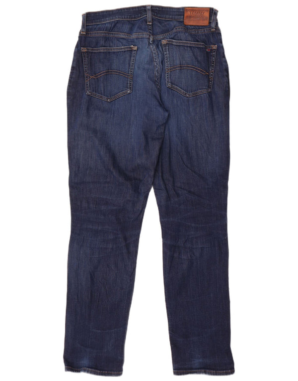 Tommy Hilfiger Herren Ryan Straight Jeans W32 L34 Marineblau Baumwolle