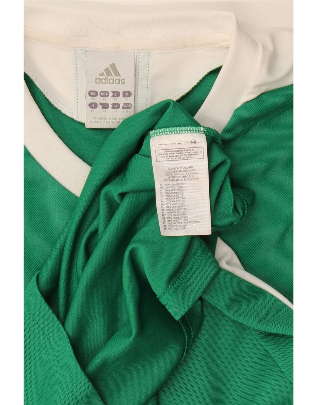 Adidas Herren Climalite T-Shirt Top Mittelgrünes Colourblock-Polyester