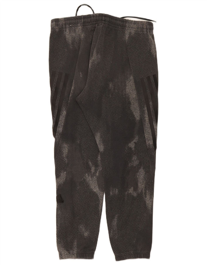ADIDAS Herren-Trainingshose, Jogginghose, groß, grau, Camouflage-Polyester