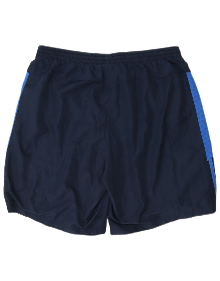 Adidas Herren-Sportshorts, groß, marineblau, Colourblock-Polyester