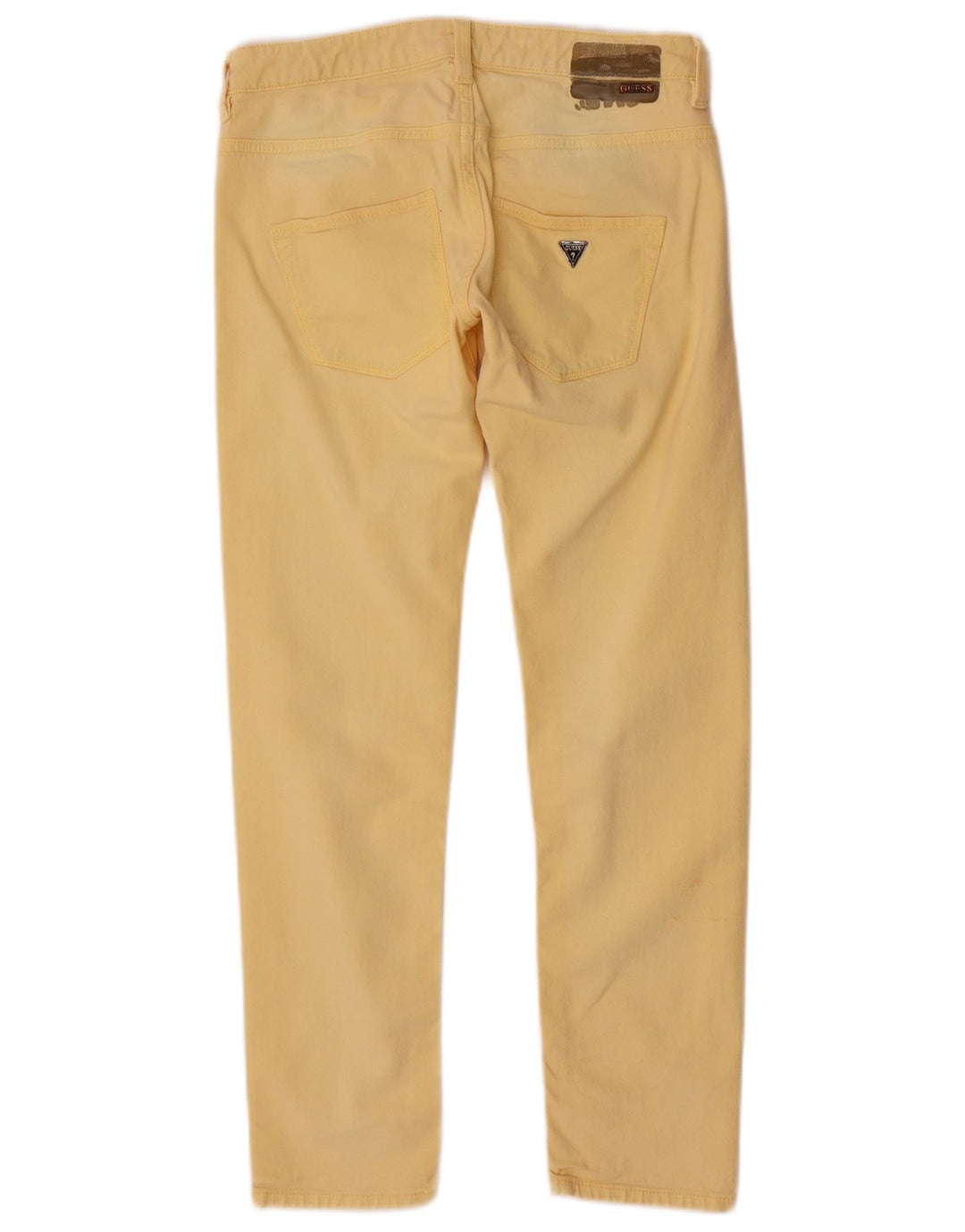 Guess Damen Sophie Slim Jeans W28 L26 Gelb