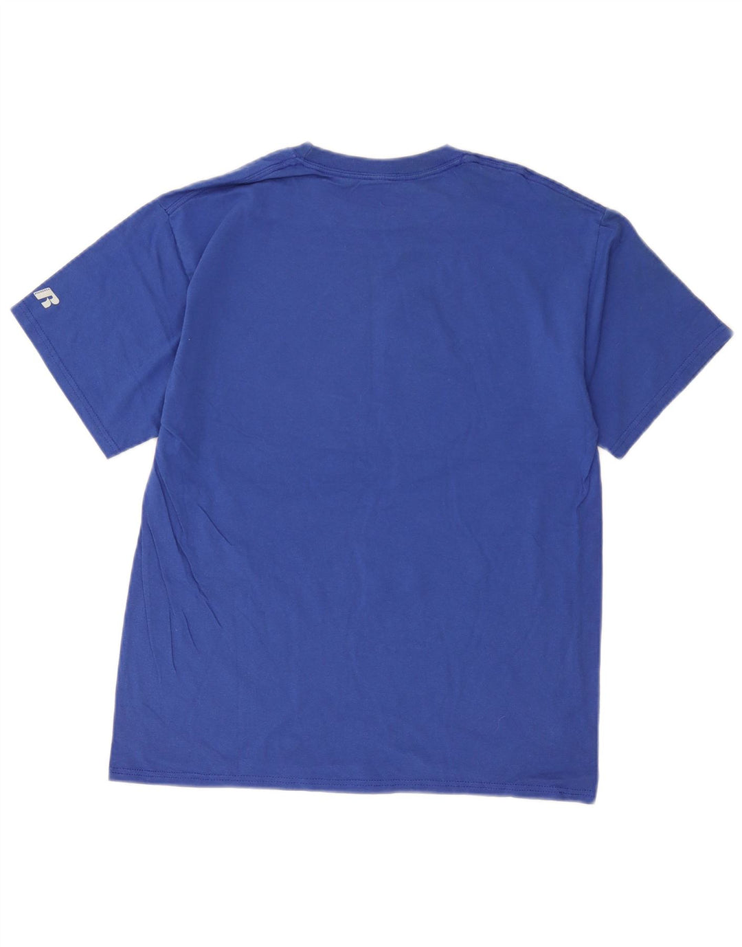 Russell Athletic Herren-T-Shirt mit Grafik, mittelblaue Baumwolle