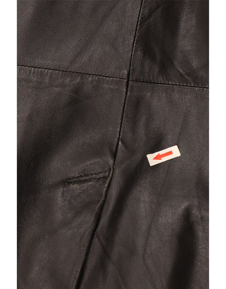 Conbipel Herren Free Heron Ledermantel IT 48 Mittelschwarzes Leder