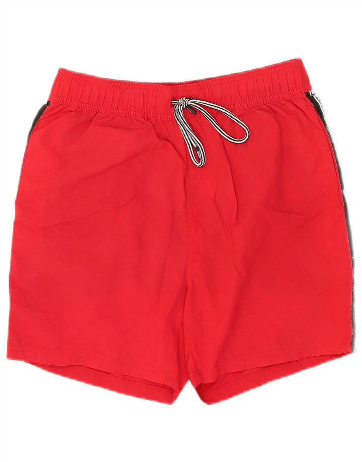 Dkny Herren Badeshorts mit Grafik, Größe S, Rot, Polyamid