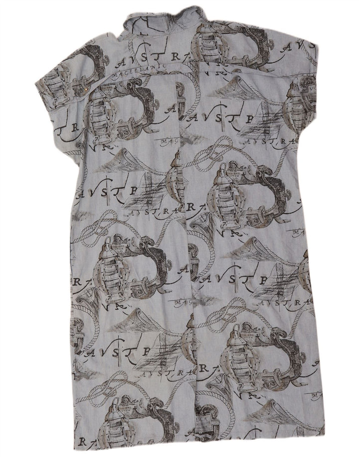 Romy Grafisches Etuikleid für Damen IT 54 3XL Blau