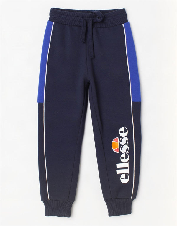 Ellesse Jungen-Trainingshose, Jogginghose, 3–4 Jahre, Marineblau, Farbblock