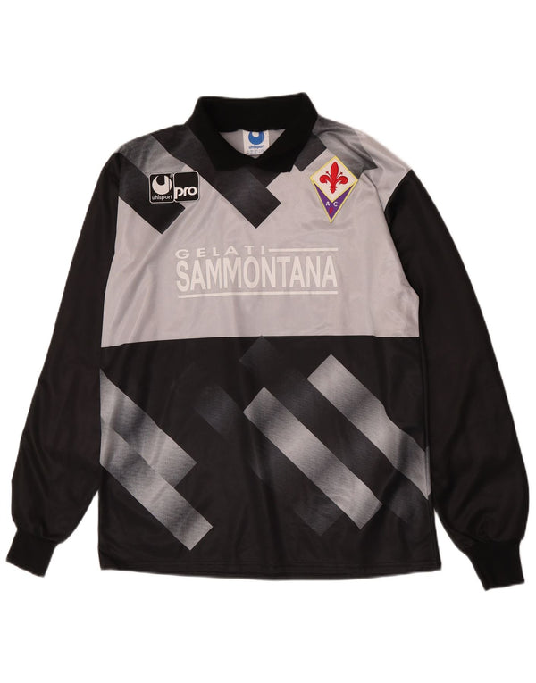 Uhlsport Herren ACF Fiorentina Graphic Jersey Top XL Schwarz Colourblock Sports