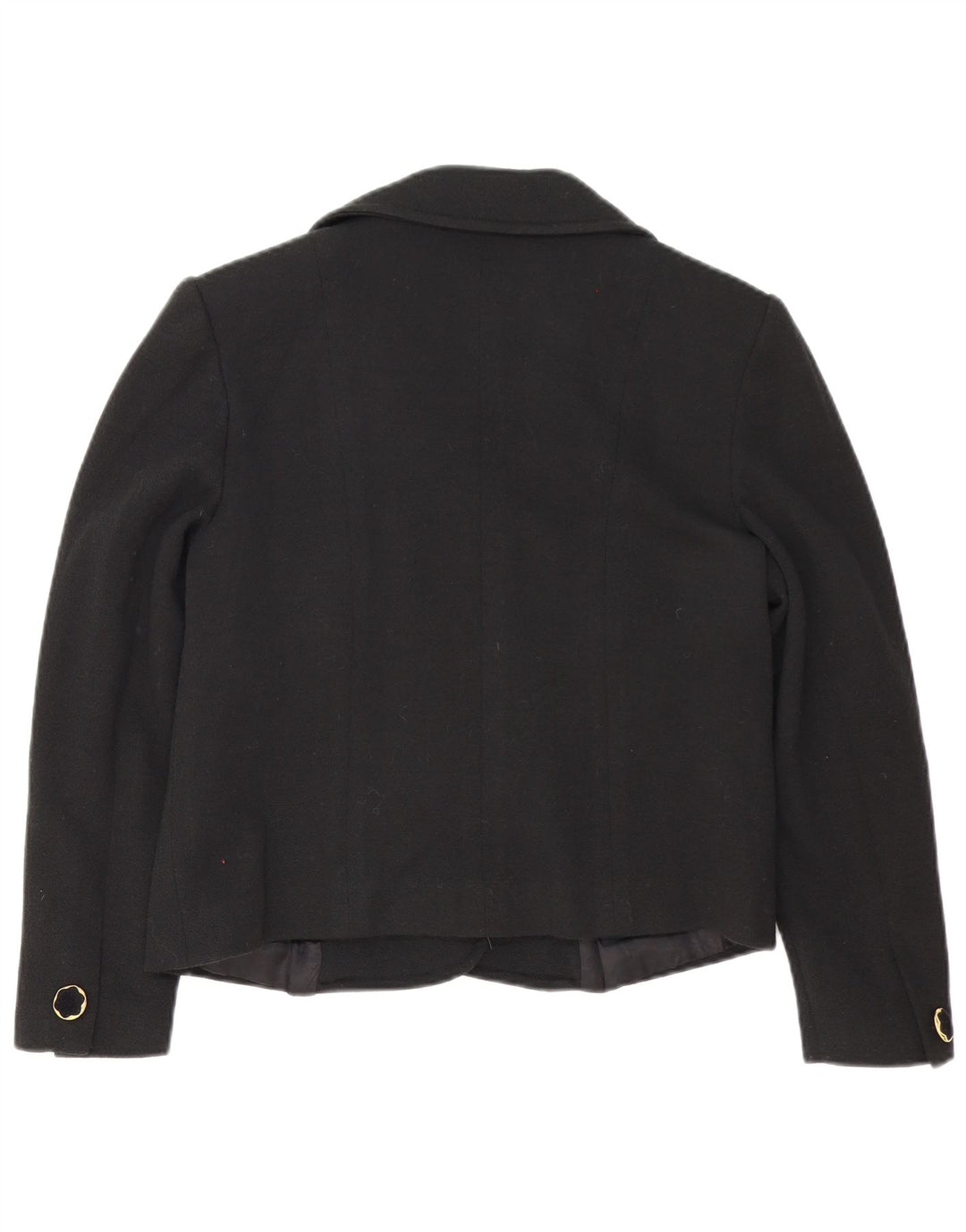 Pierre Cardin Damen-Blazerjacke mit 4 Knöpfen, IT 46, große schwarze Wolle