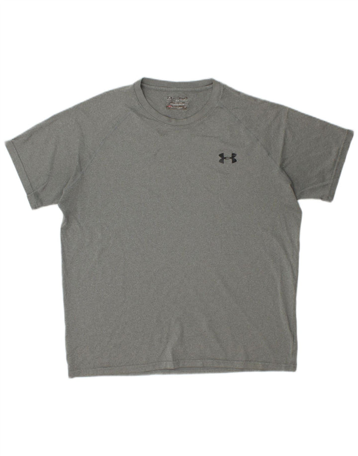 UNDER ARMOUR Herren Heat Gear T-Shirt Top Mittelgrau