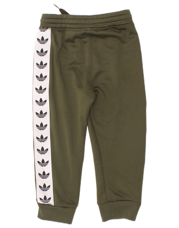 Adidas Baby-Jungen-Trainingshose mit Grafik, 18–24 Monate, Khaki, Farbblock
