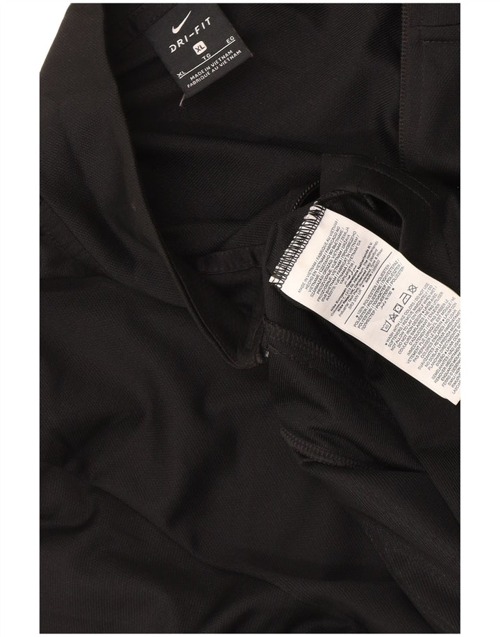 Nike Herren Dri Fit Trainingsanzug Top Jacke XL Schwarz Polyester