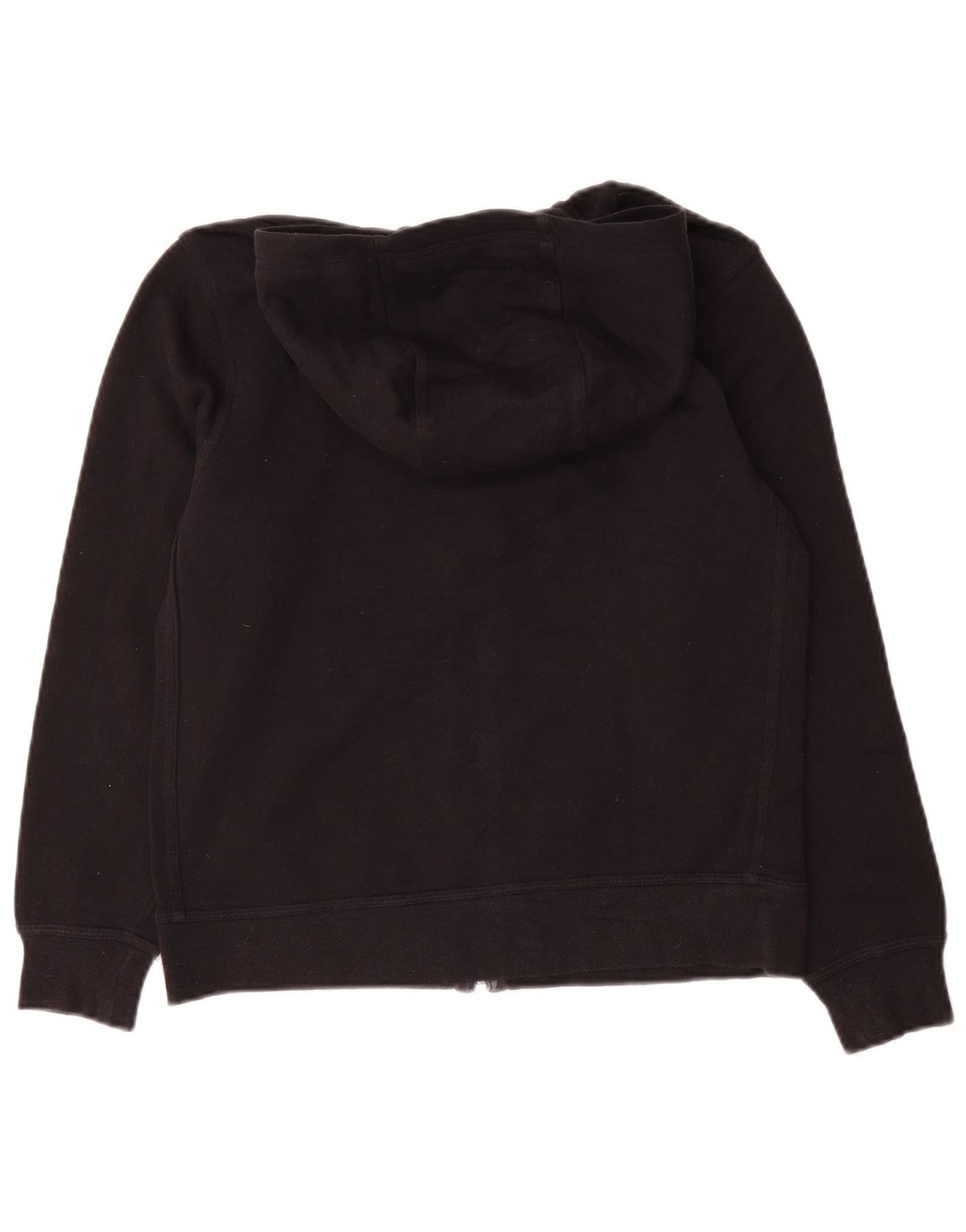 Nike Damen Zip Hoodie Pullover UK 12 Medium Schwarz