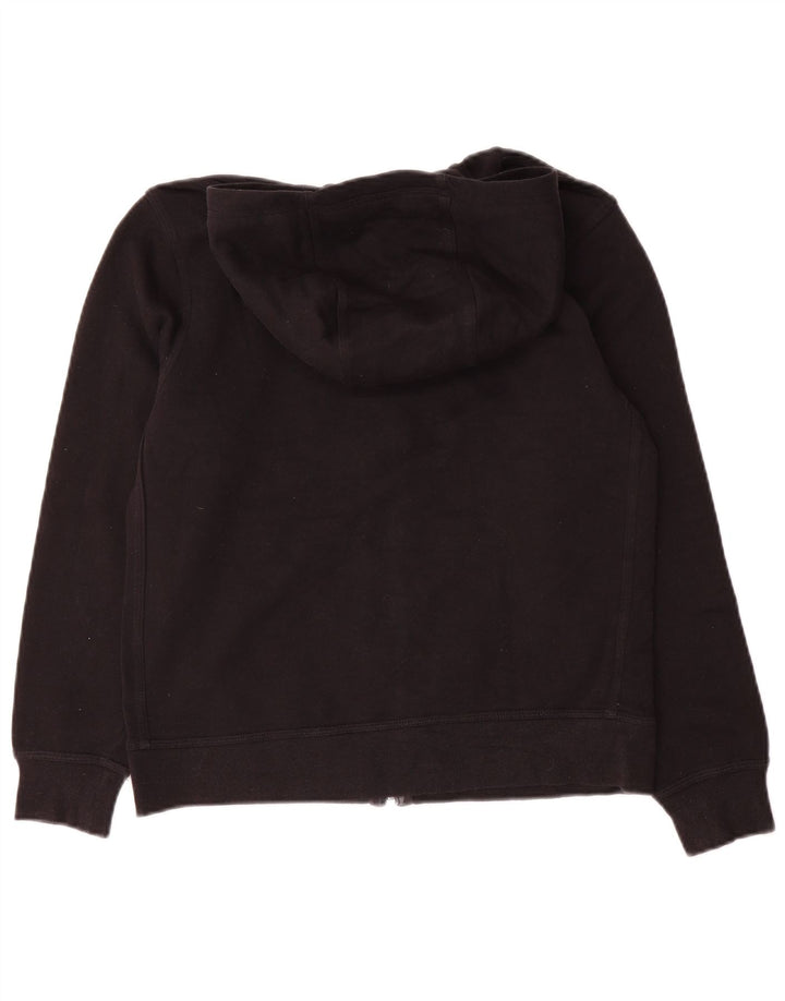 Nike Damen Zip Hoodie Pullover UK 12 Medium Schwarz