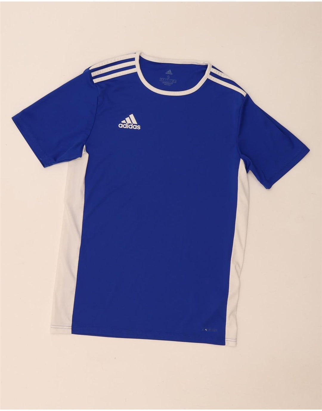 Adidas Herren Aeroready T-Shirt Top Small Blau Colourblock Polyester