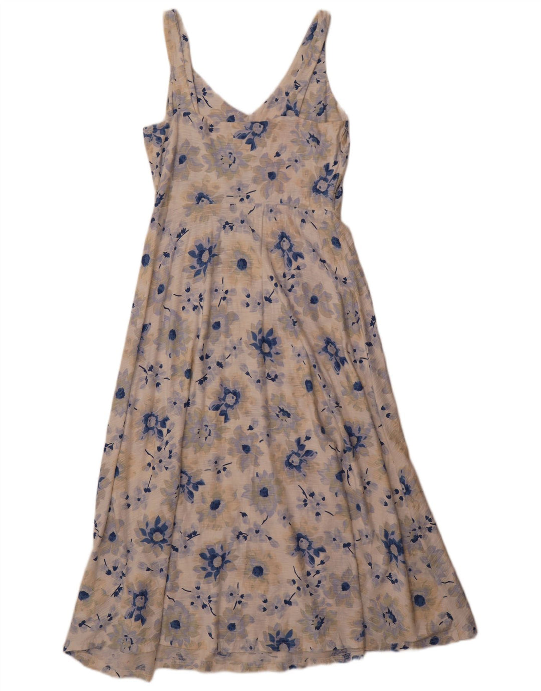 Ärmelloses Damen-Maxikleid von Chaps, Größe M, mehrfarbig, Blumenmuster, UK 12