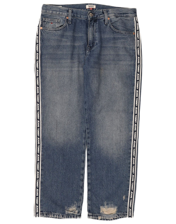 Tommy Hilfiger Damen Graphic Straight Jeans W31 L28 Blaue Baumwolle