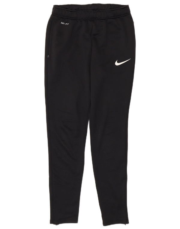 Nike Mens Dri Fit Tracksuit Trousers Small  Black Polyester