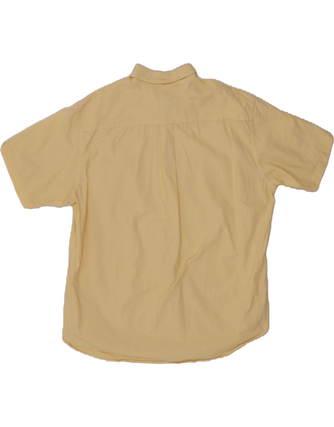 DOCKERS Mens Short Sleeve Shirt XL Yellow Cotton Vintage Dockers and Second-Hand Dockers from Messina Hembry 