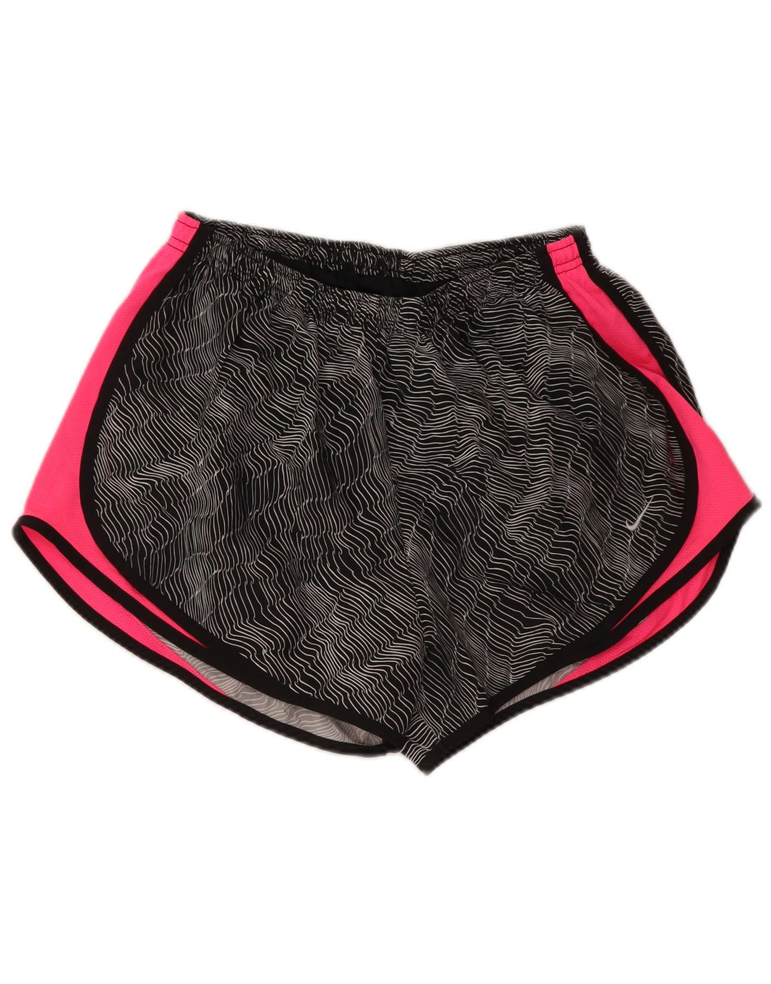 NIKE Damen Dri Fit Sport Shorts UK 16 Large Schwarz Colourblock Polyester