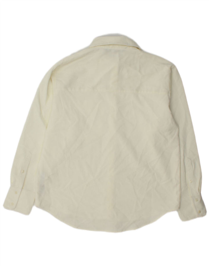 Übergroßes Cordhemd von Zara für Damen, UK 10, Größe S, gebrochenes Weiß, Polyester