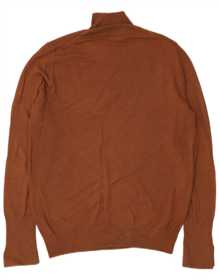 Zara Damen-Pullover mit Rollkragen, Gr. 14, Braun