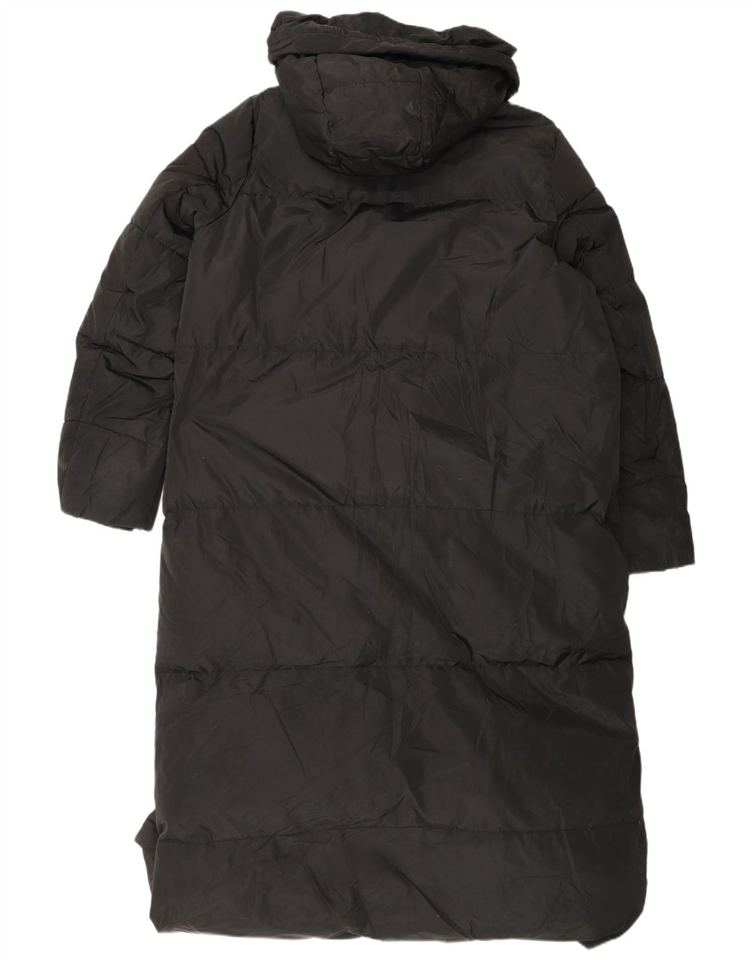 Zara Damen Kapuzenmantel, gepolstert, UK 16, Größe L, Schwarz, Polyester
