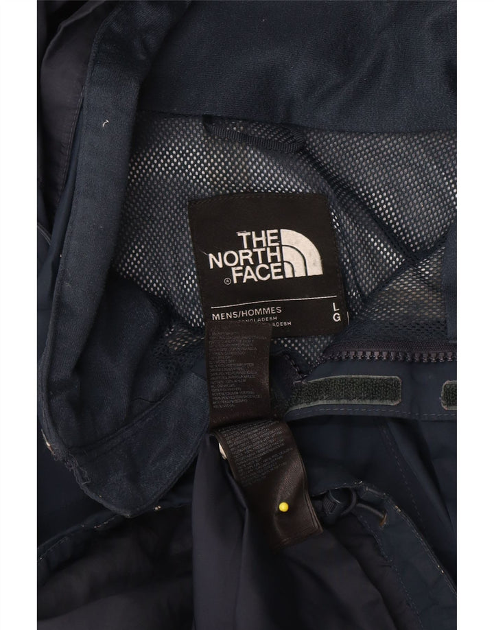 The North Face Herren-Regenjacke mit Kapuze, UK 40, Größe L, Marineblau, Polyester