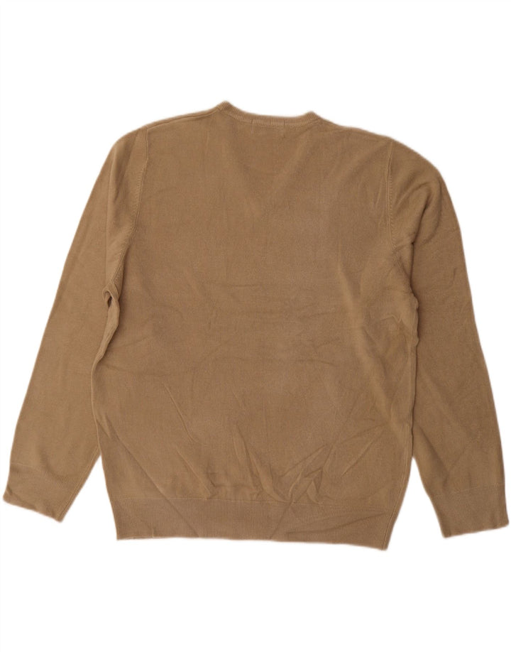Marks & SPENCER Herren-Pullover mit V-Ausschnitt, Gr. 41/43, Größe L, Beige