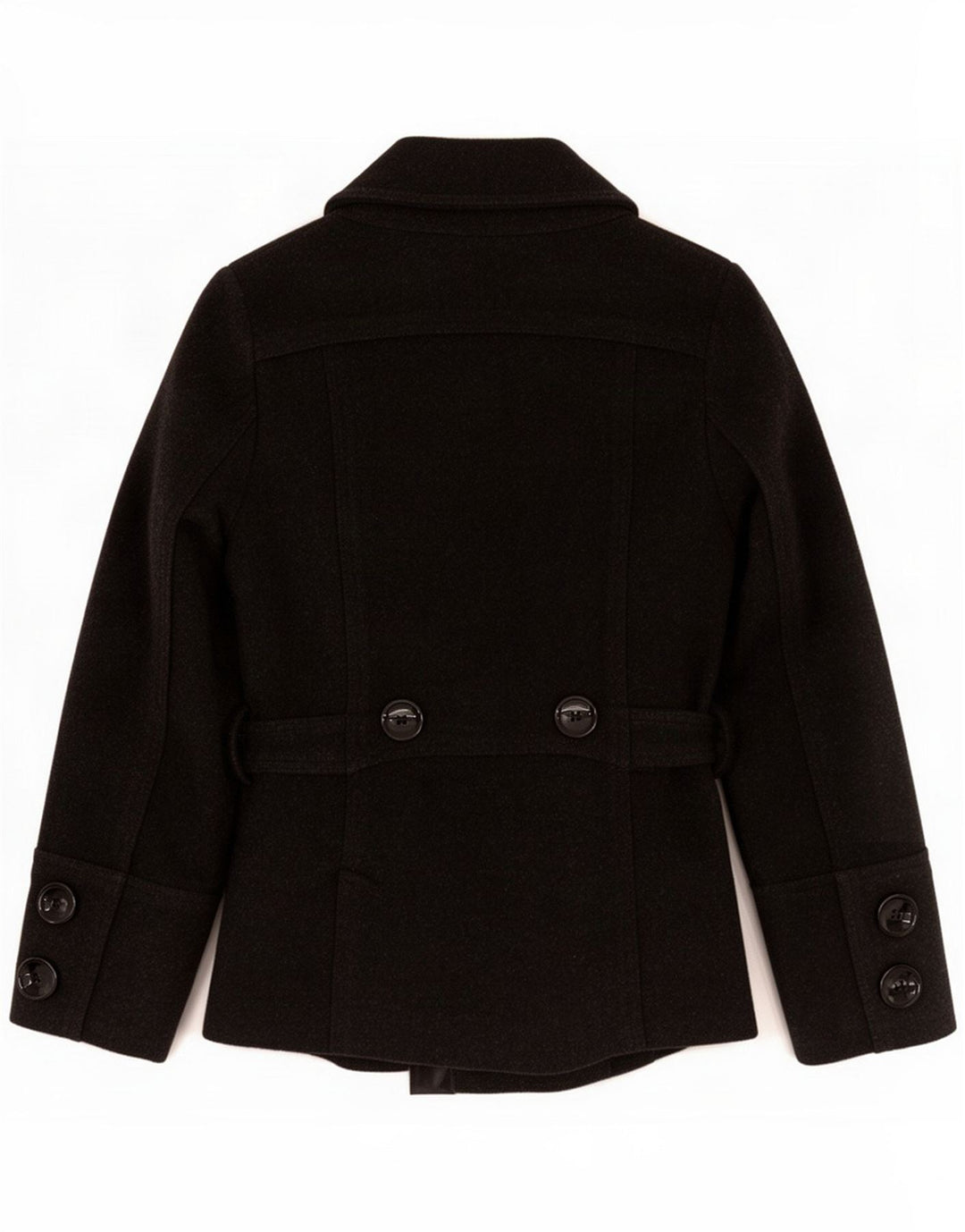 Zara Damen Pea Coat UK 10 Kleine graue Wolle