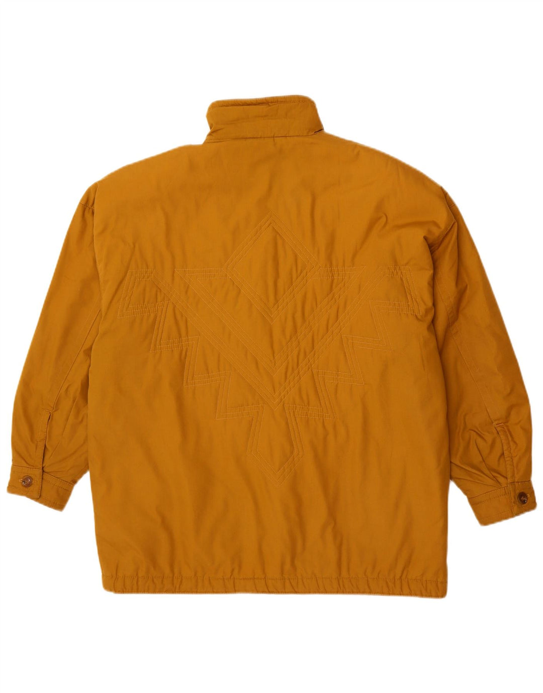 VINTAGE Womens Windbreaker Jacket UK 18 XL Yellow Polyester