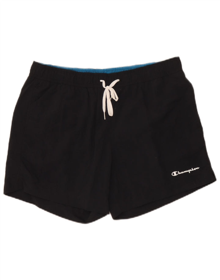 Champion Herren-Badeshorts, groß, schwarzes Polyamid