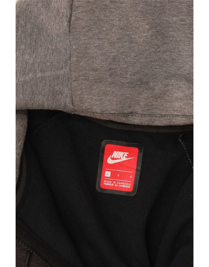 Nike Herren-Kapuzenpullover mit Reißverschluss, groß, Grau, Farbblock