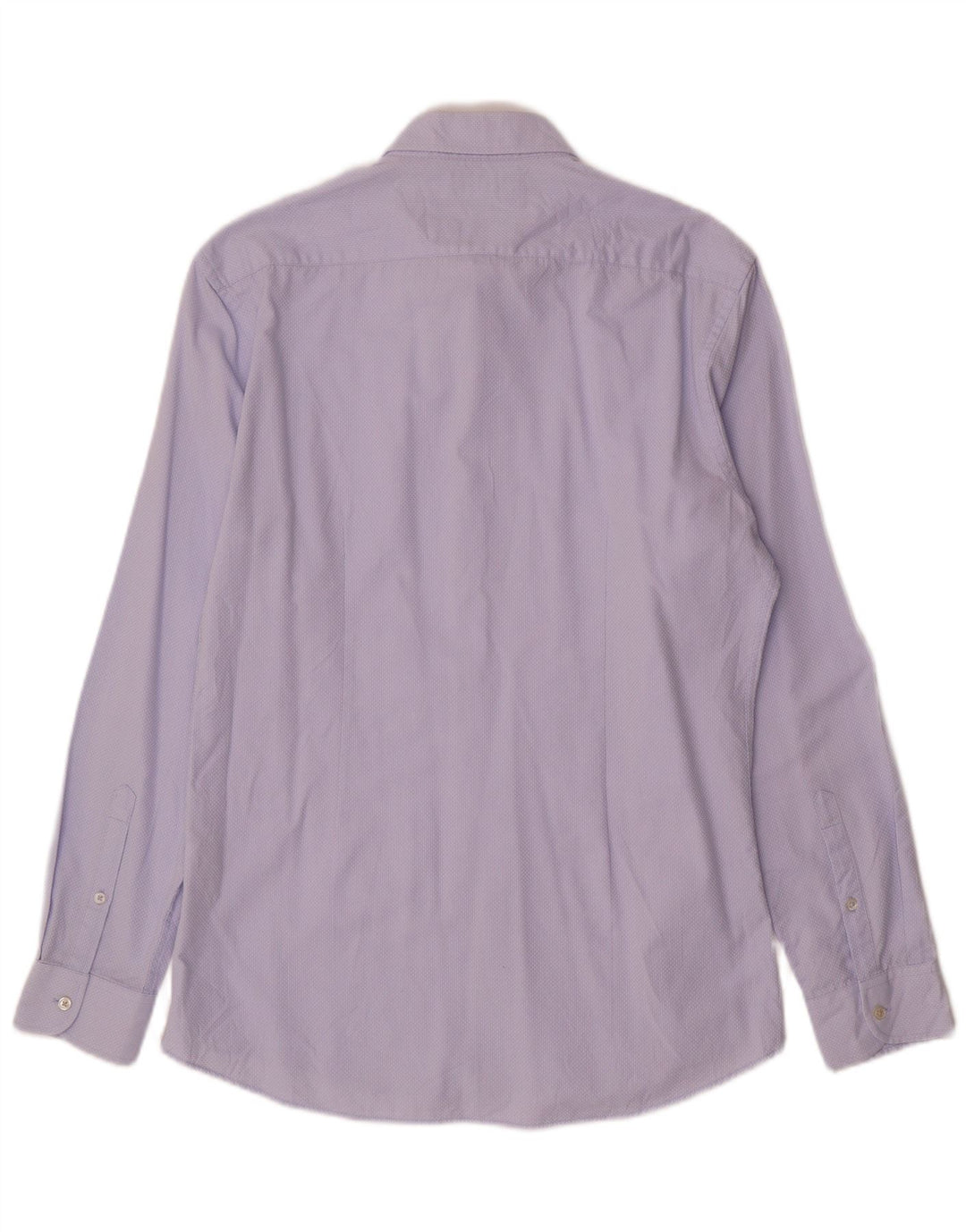 Zara Herren-Slim-Fit-Hemd, groß, aus blauer Baumwolle