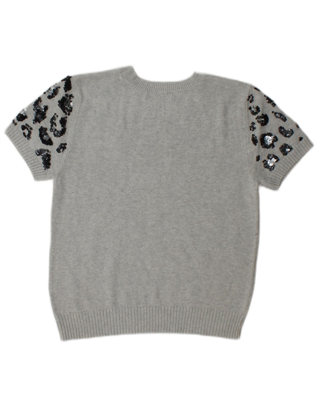 Marks & Spencer Damen Pullover mit Rundhalsausschnitt, UK 14, Mittelgrau