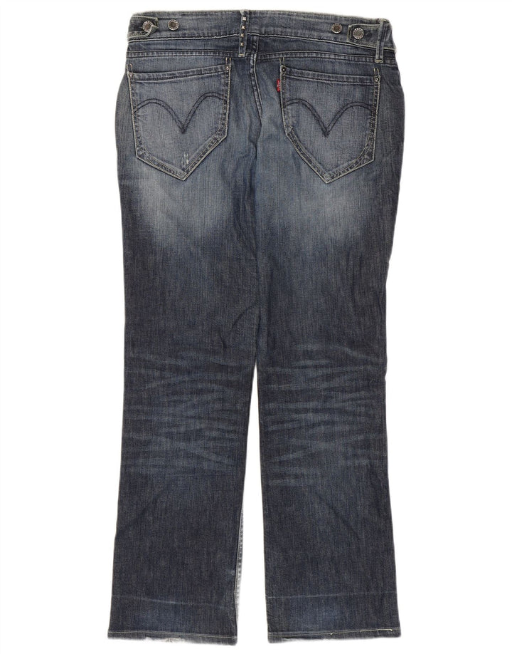 Levi's Damen Straight Jeans W32 L30 Blaue Baumwolle