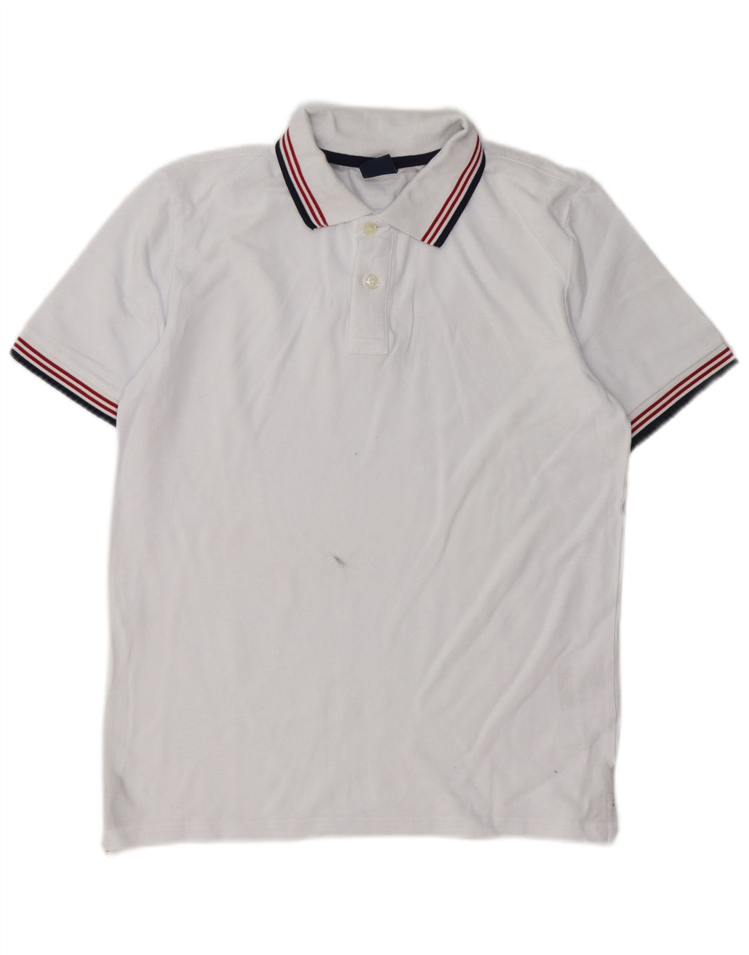 North Sails Herren-Poloshirt mit Grafik, Größe S, weiße Baumwolle