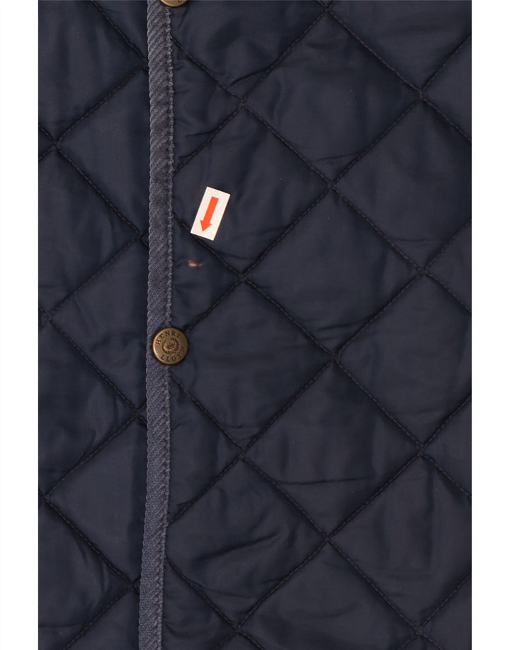Henri Lloyd Herren Steppjacke UK 42 XL Marineblaues Nylon