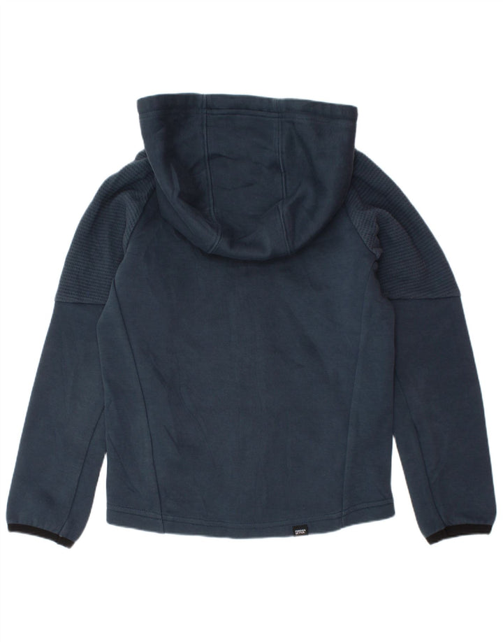 PUMA Jungen-Kapuzenpullover mit Reißverschluss, 5–6 Jahre, marineblaue Baumwolle