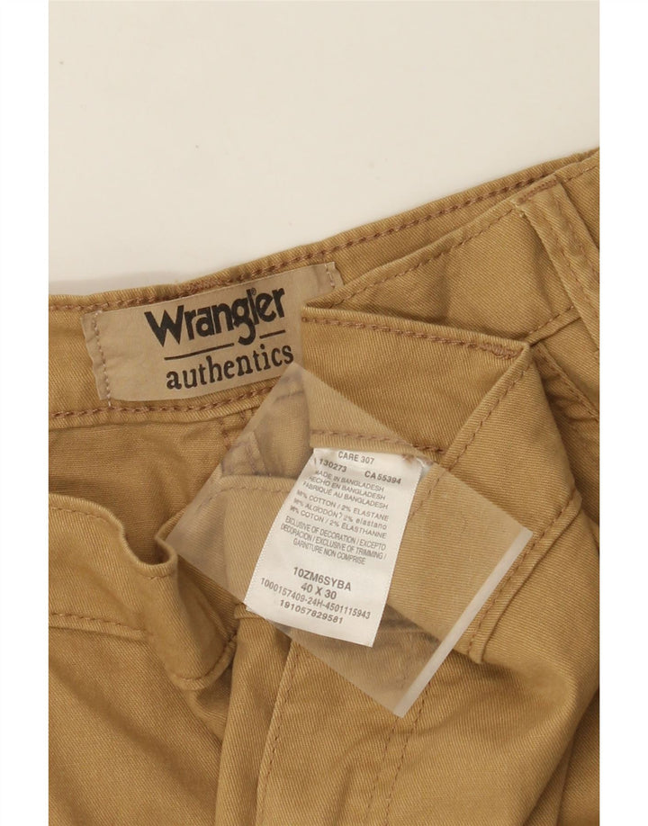 WRANGLER Herren Authentische gerade Cargohose W40 L30 Beige Baumwolle